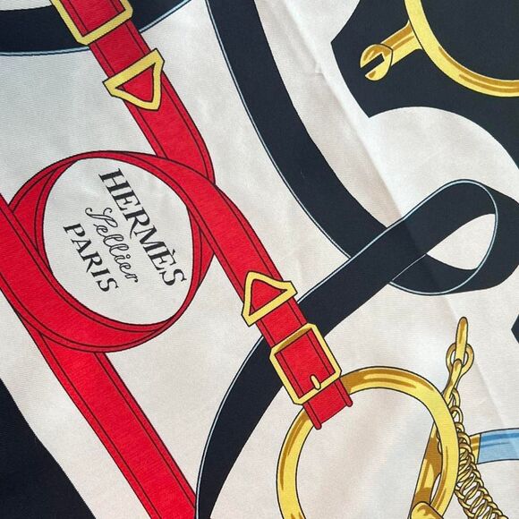 Hermes Eperon D'Or Forever Silk Scarf 90 - Picture 8 of 8